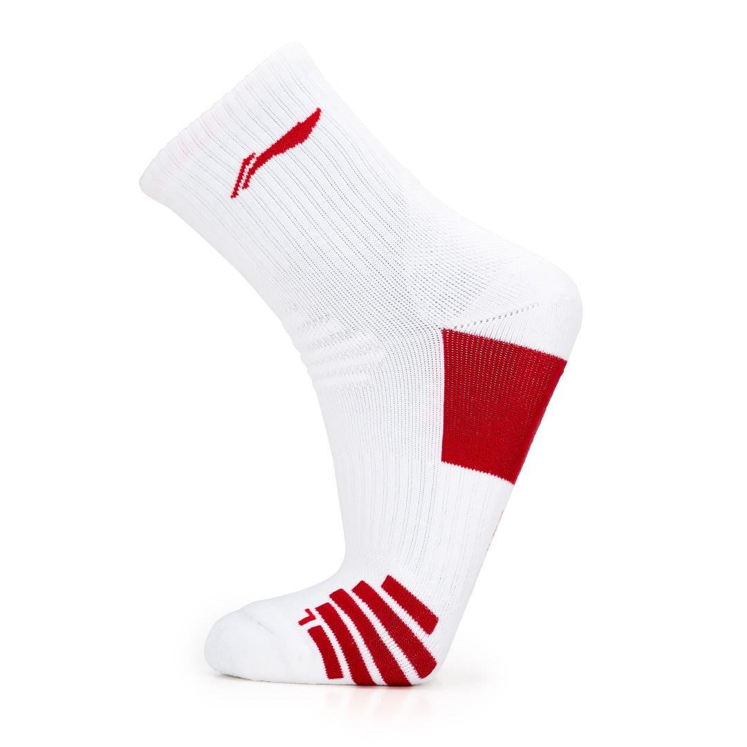 Strike 1 Socks (White/Red)