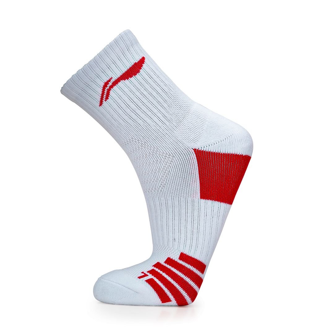 Lane 5 Socks (White/Red)