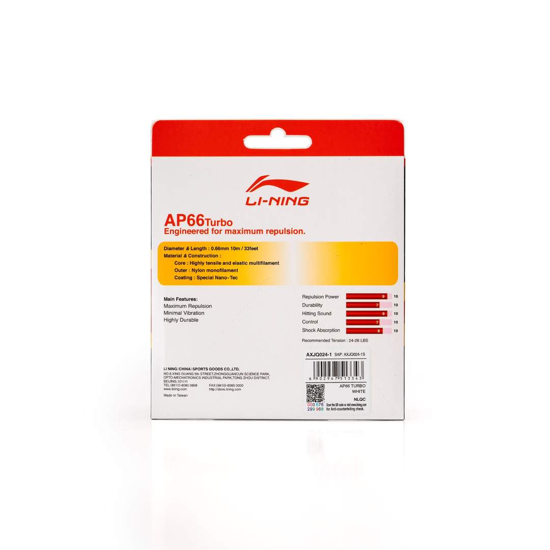 Ap-66 Turbo- White - Badminton String