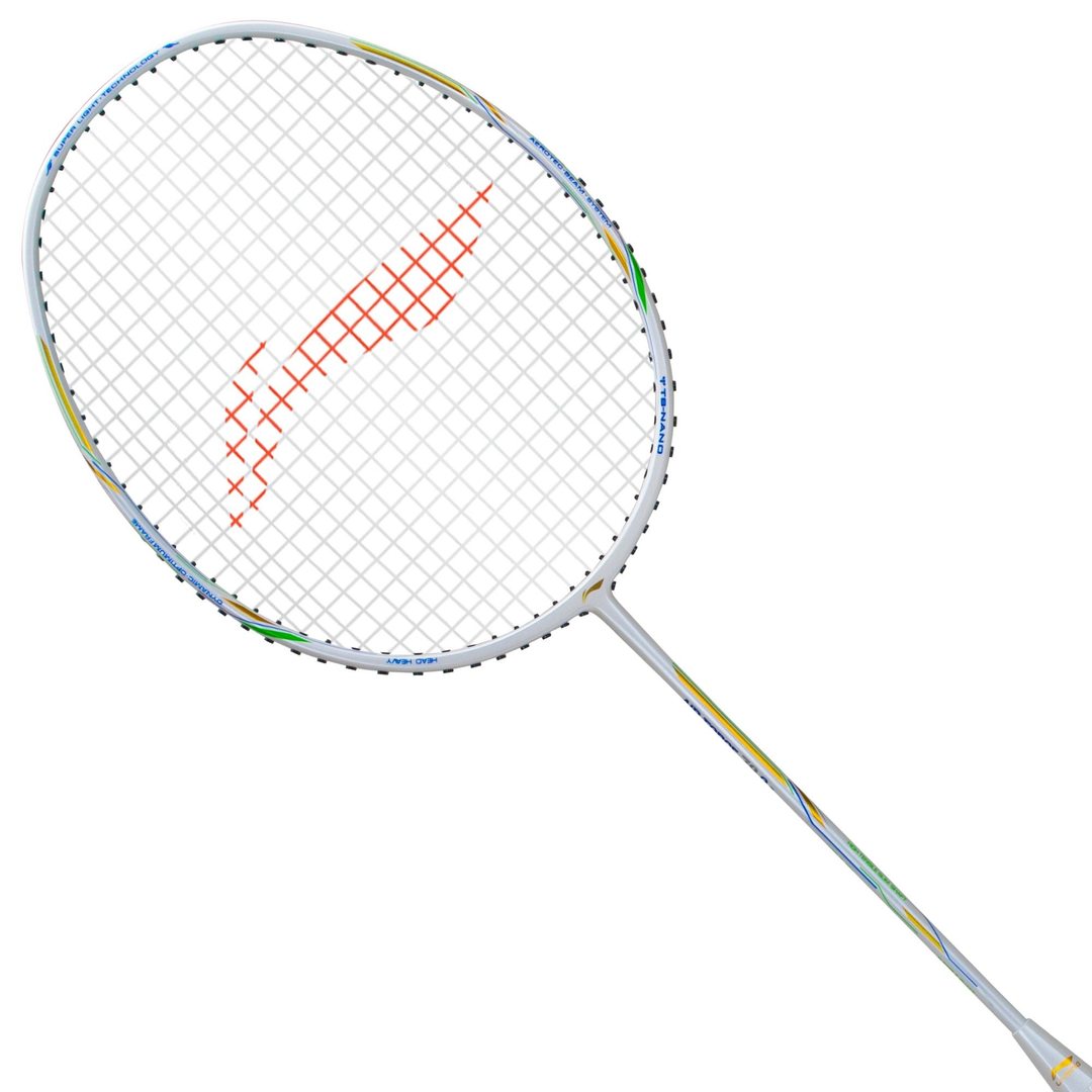 Air-Force G2 78g Badminton racket in white, gold by Li-Ning Studio