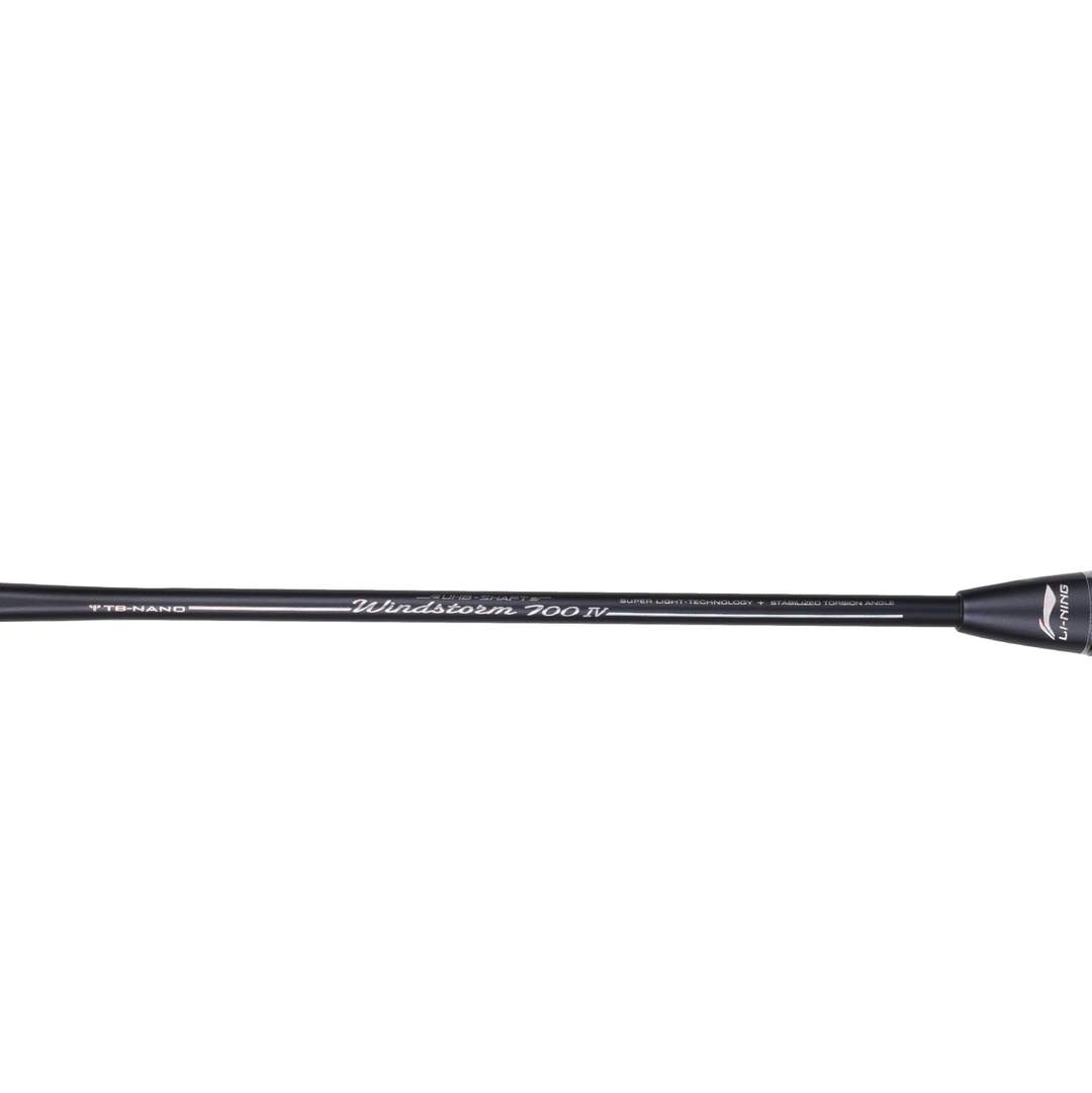 Close up of Windstorm 700 IV Badminton racket shaft by Li-ning studio