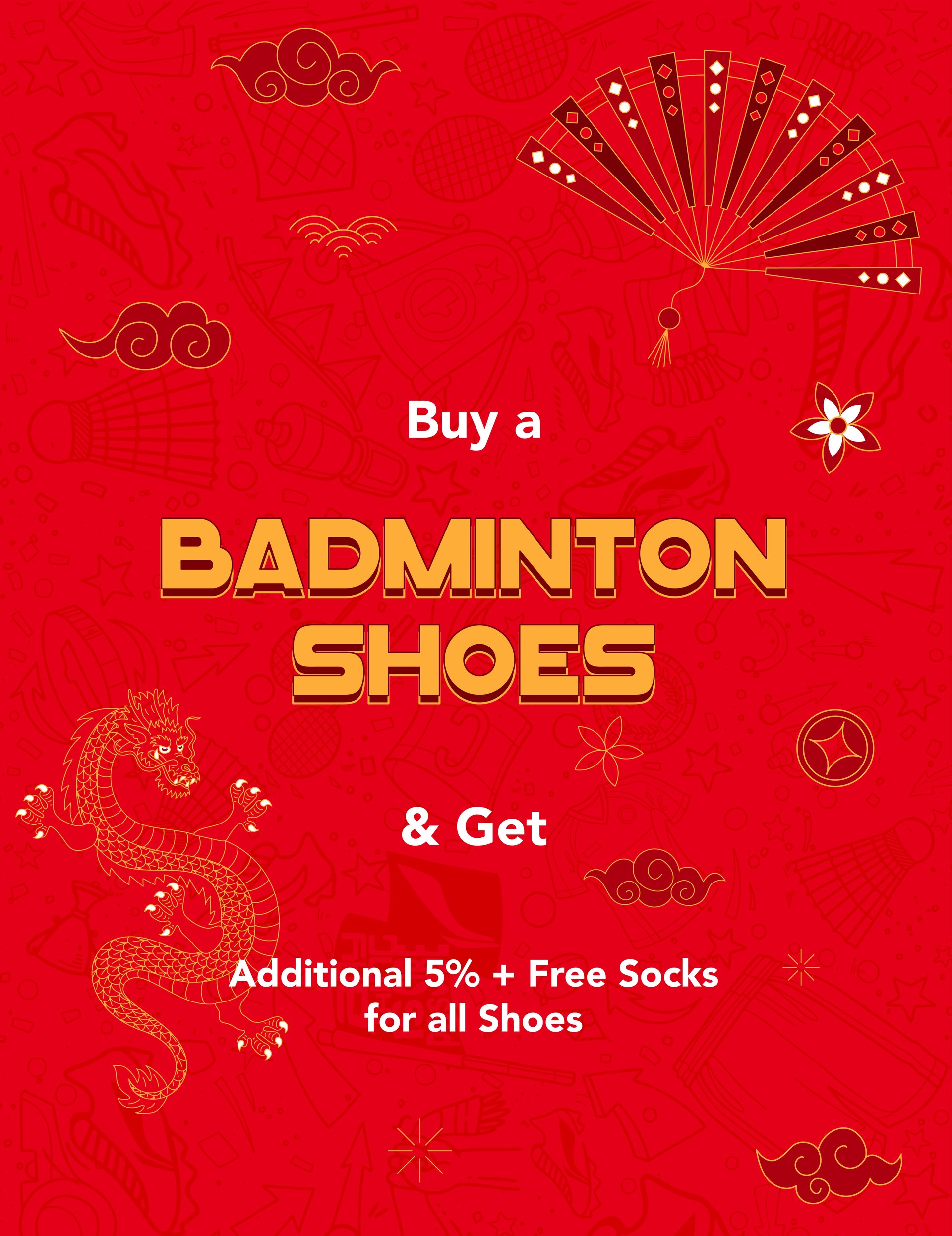 CNY Sale SG - Badminton Shoes