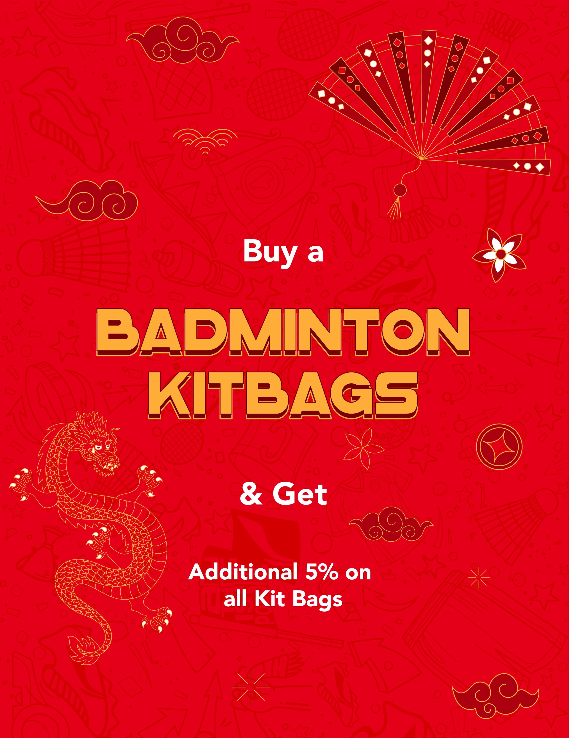 CNY Sale SG - Badminton Kit Bags