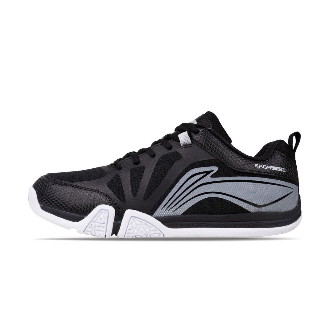 Li-Ning Saga Lite II Badminton shoe- Classic Black, white