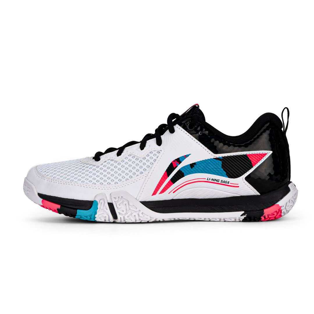 Saga II Lite (STD. White/Black/Neon Fushia) - Badminton Shoe