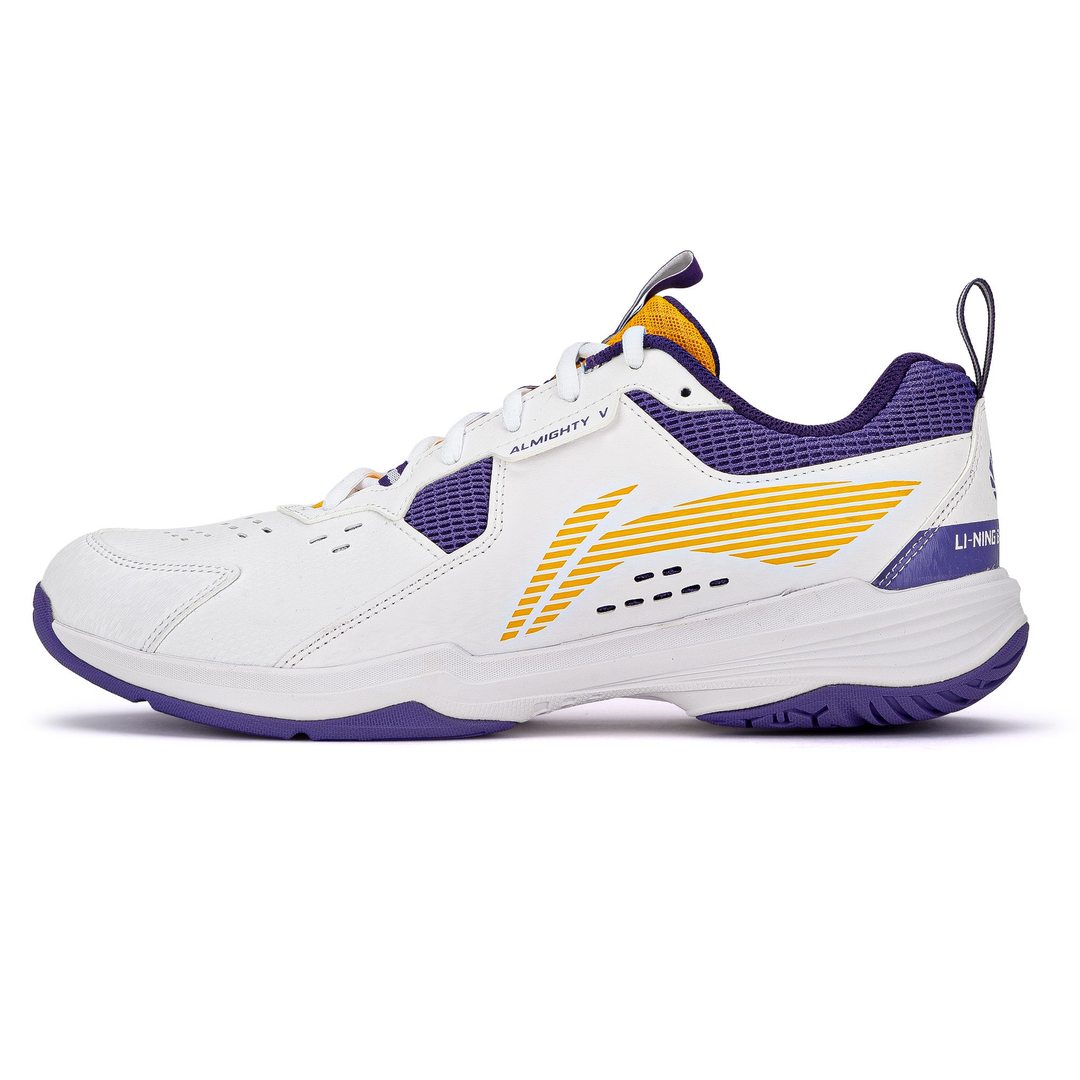 Almighty V (Standard White/Ultra Violet) - Badminton Shoe