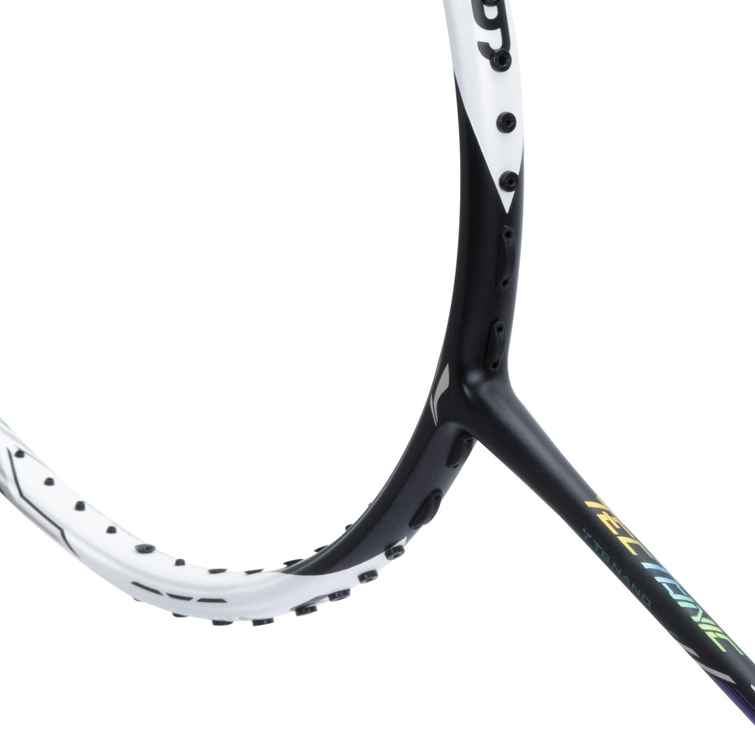 Close up of Tectonic 9 Badminton racket shaft by Li-ning studio