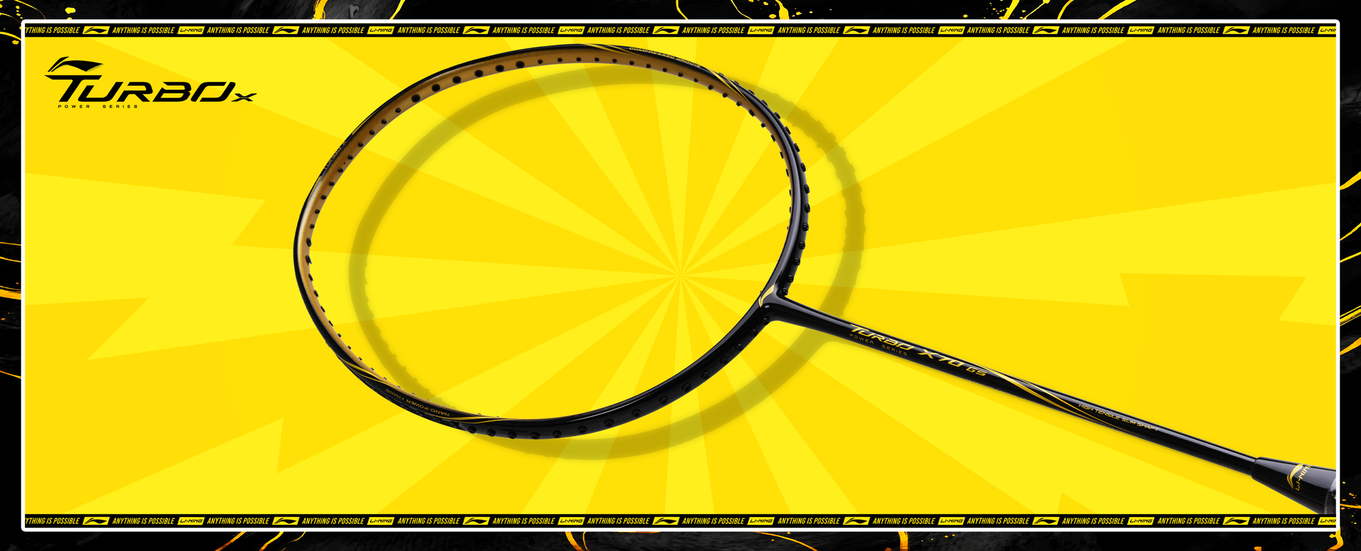 Turbo X G5 power series badminton racket by Li-Ning Studio