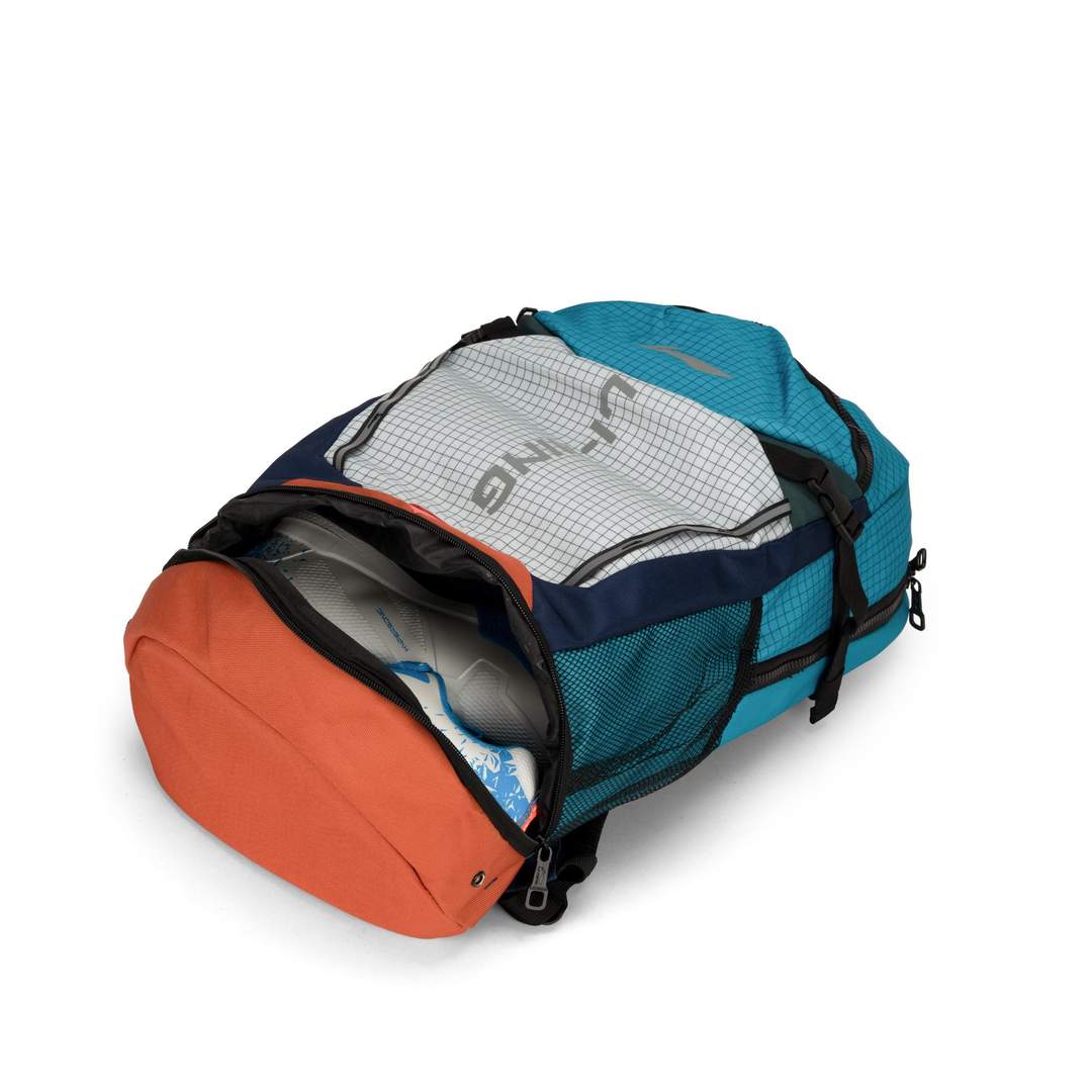 Gear Glide Backpack - Blue/Orange - Shoe Compartment