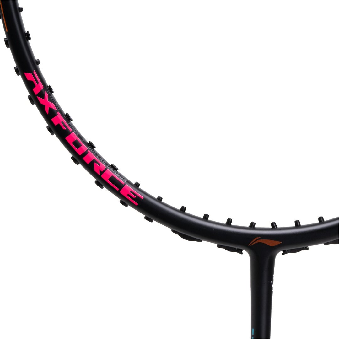 Close up of Axforce 80 CL Badminton racket by Li-ning studio