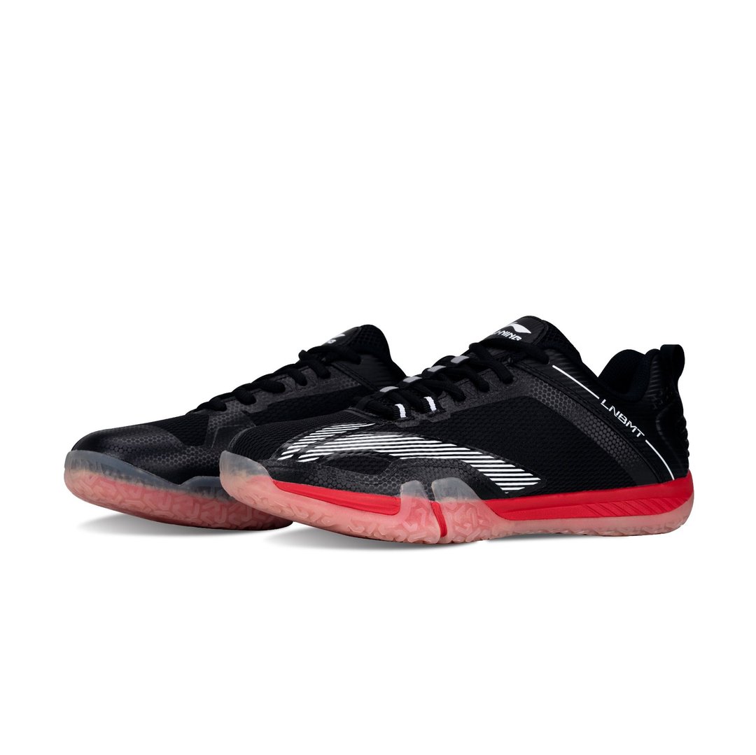 Li-Ning Saga Lite III Badminton shoe- black, red (non marking shoe)