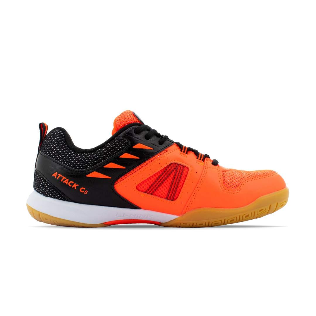 Li-Ning Attack G5 Badminton shoes- orange, black