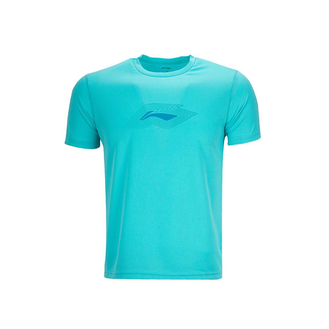 Contour T-Shirt - Turquoise Blue - Front View