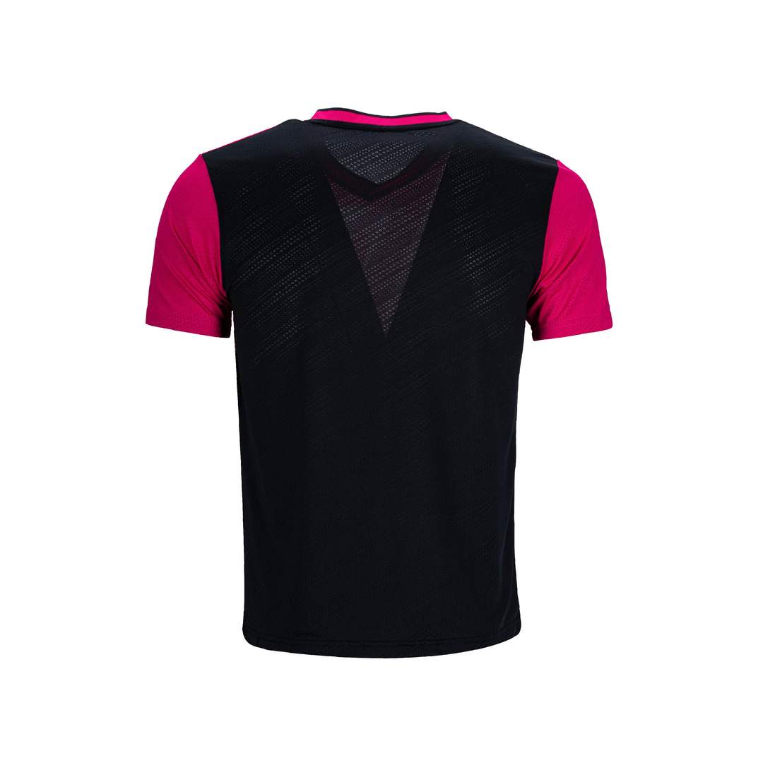 Triangulations T-shirt - Fushia/Black
