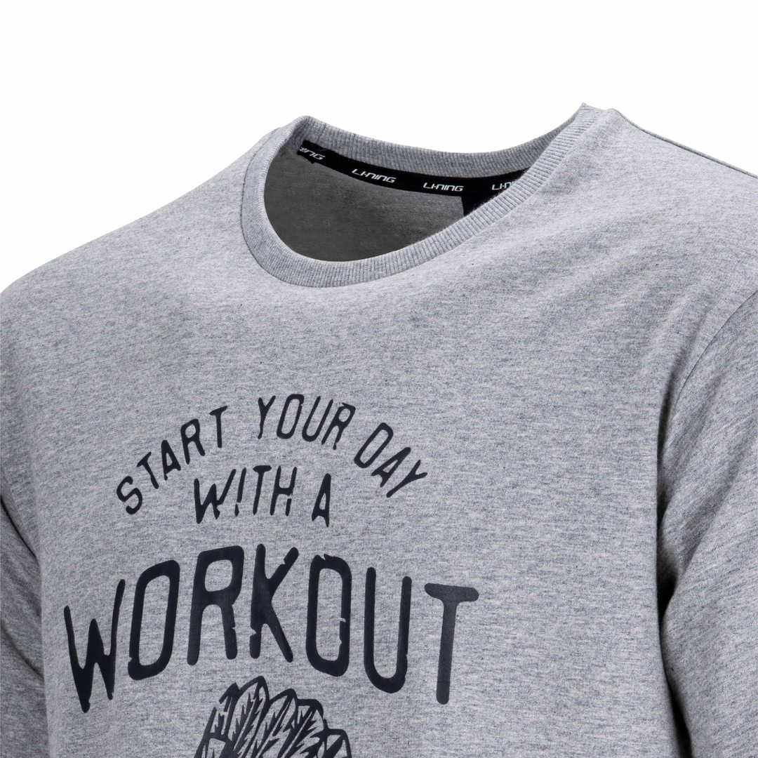 Workout T-Shirt - Heather Grey - Design