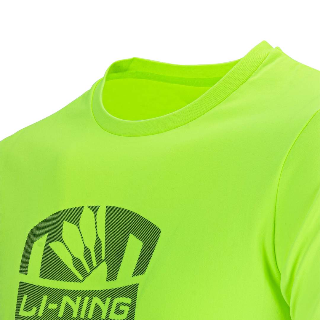 Crest Emblem T-shirt - Neon Lime - Logo