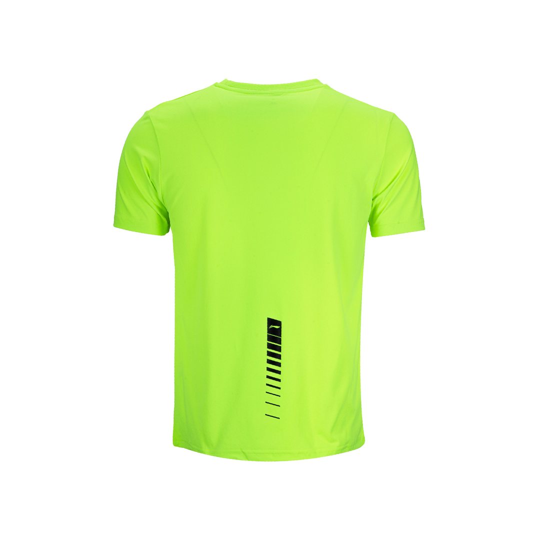 Crest Emblem T-shirt - Neon Lime - Back View