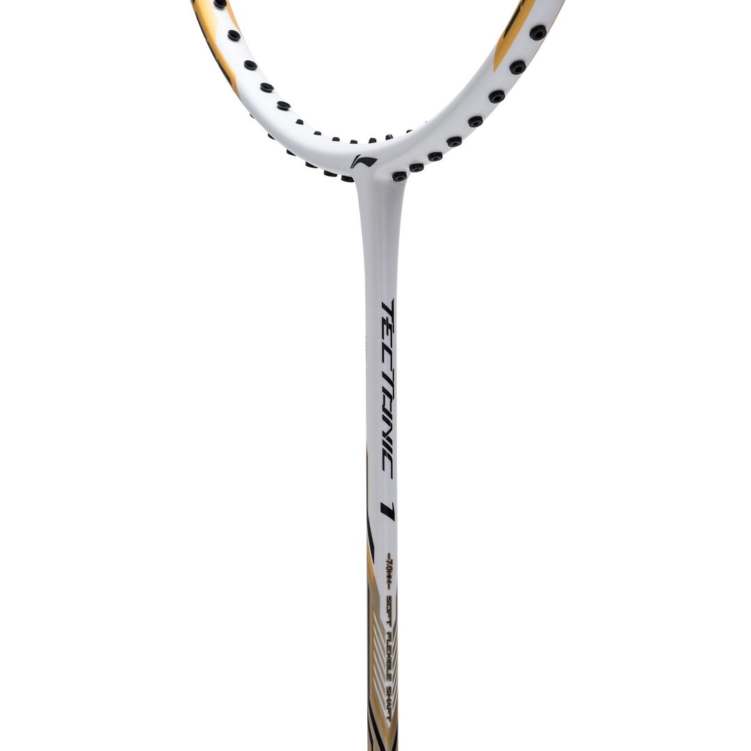 Tectonic 1S - White/Gold Badminton Racket