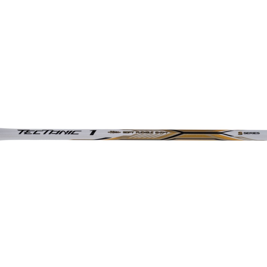 Tectonic 1S - White/Gold Badminton Racket