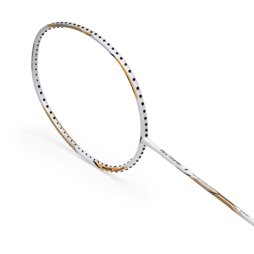 Tectonic 1S - White/Gold Badminton Racket