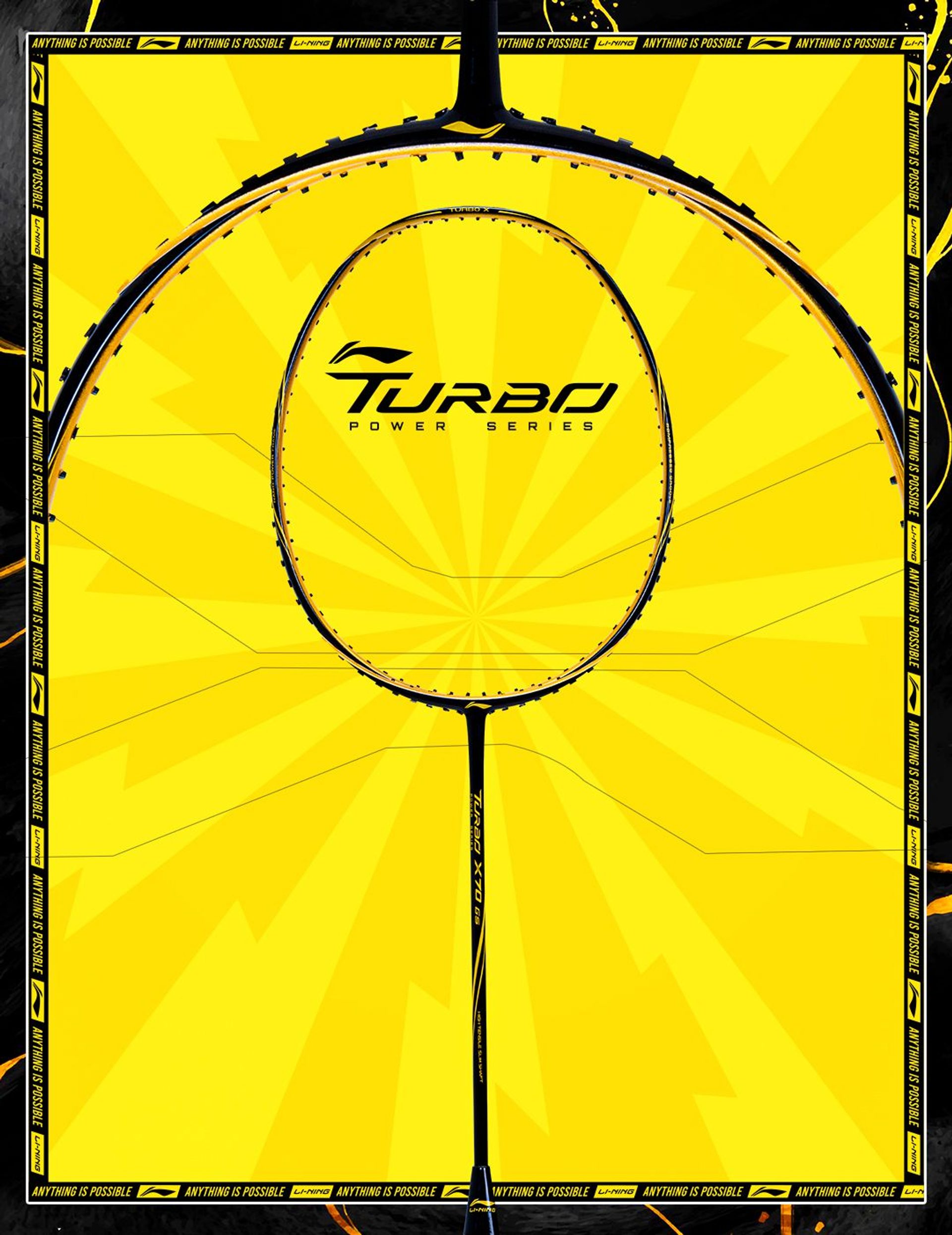 Turbo X G5 badminton racket