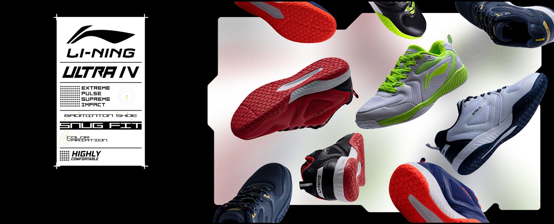 Ultra IV Badminton Shoe Home Page banner