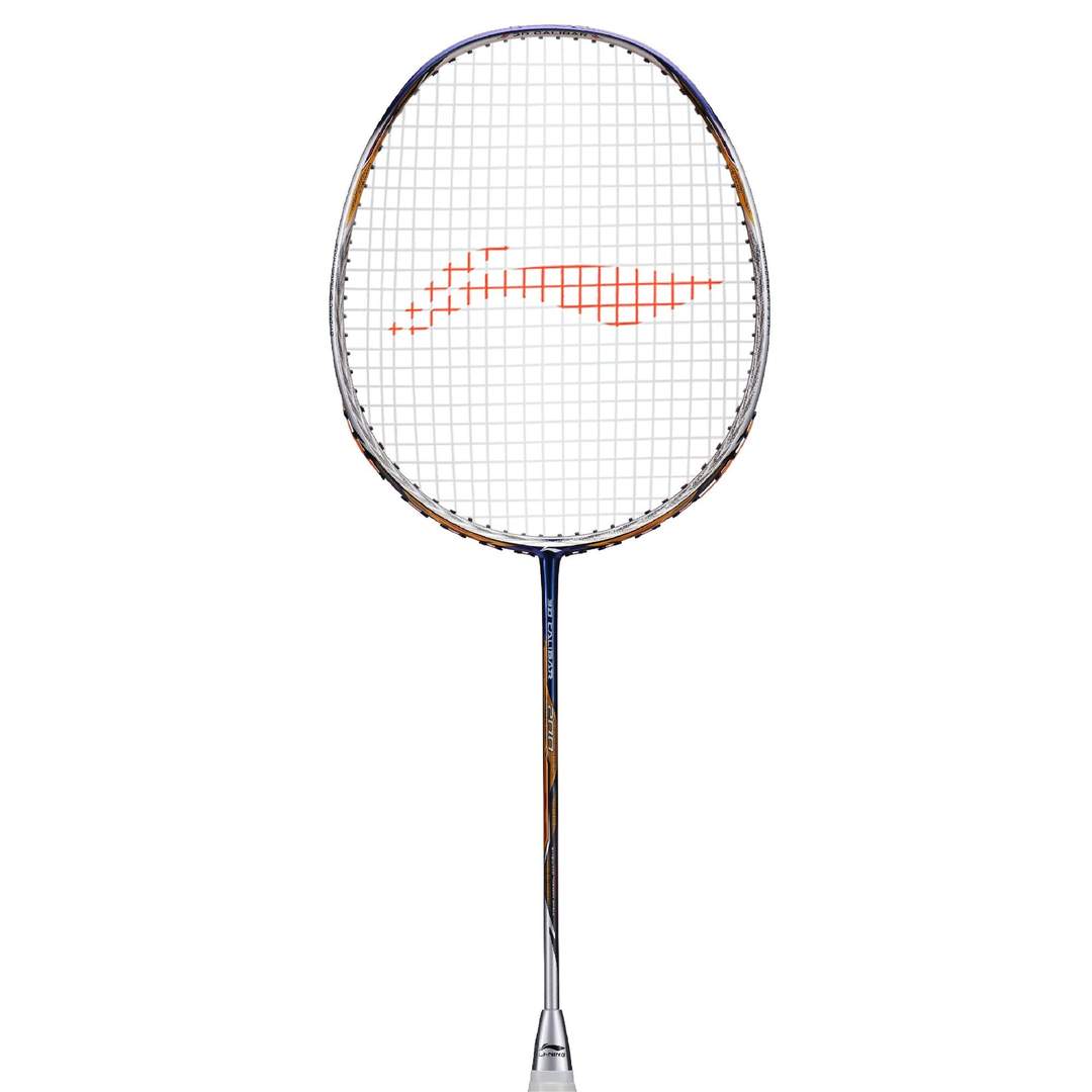 Close up of 3D Calibar 200 Badminton racket by Li-ning studio