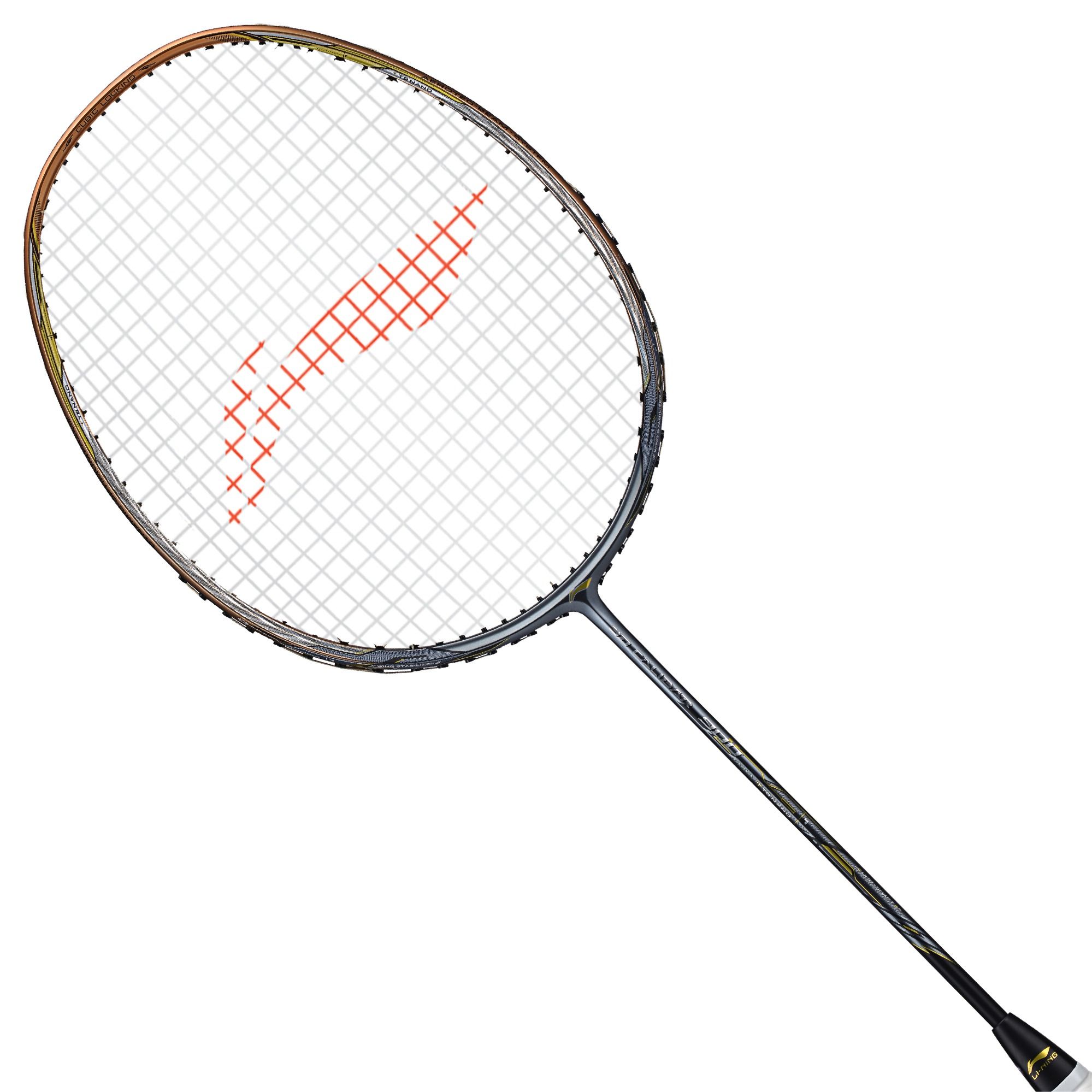 LI-NING 3D Calibar X Boost Badminton Racquet (Red/Black, Strung)