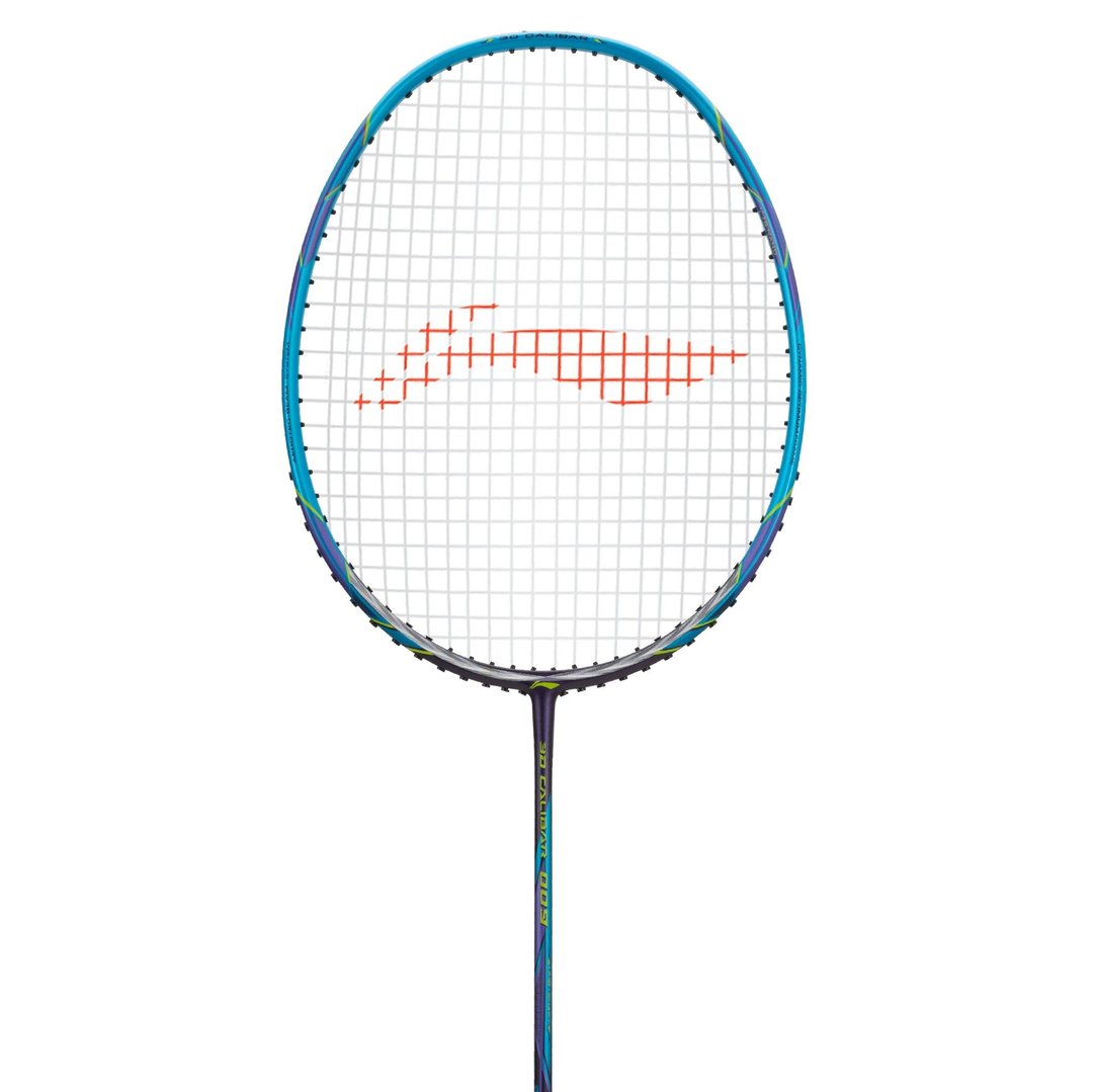 Close up of 3D Calibar 009 Badminton racket head by Li-ning studio