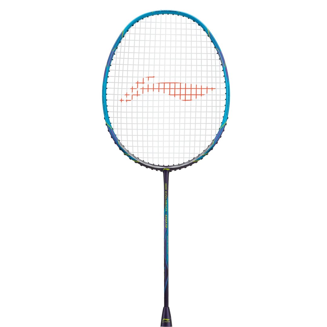 Close up of 3D Calibar 009 Badminton racket by Li-ning studio
