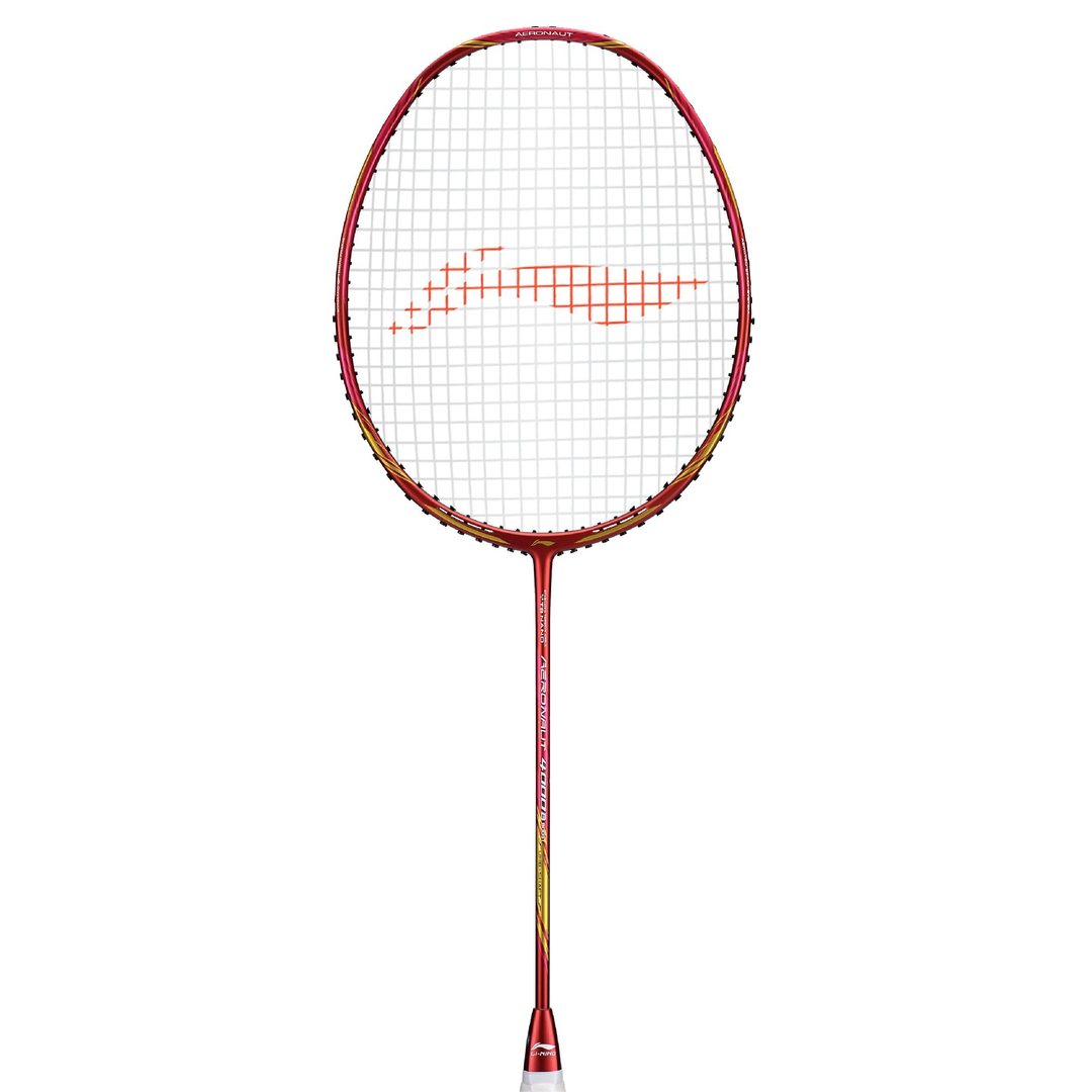 Close up of Aeronaut 4000 Boost Badminton racket by Li-ning studio