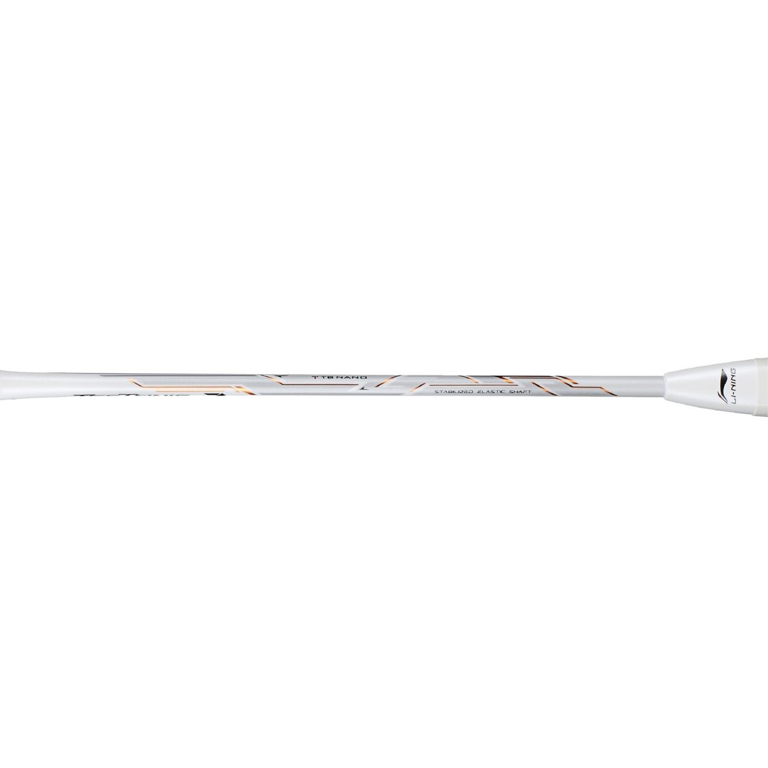 Close up of Tectonic 7 Badminton racket shaft by Li-ning studio