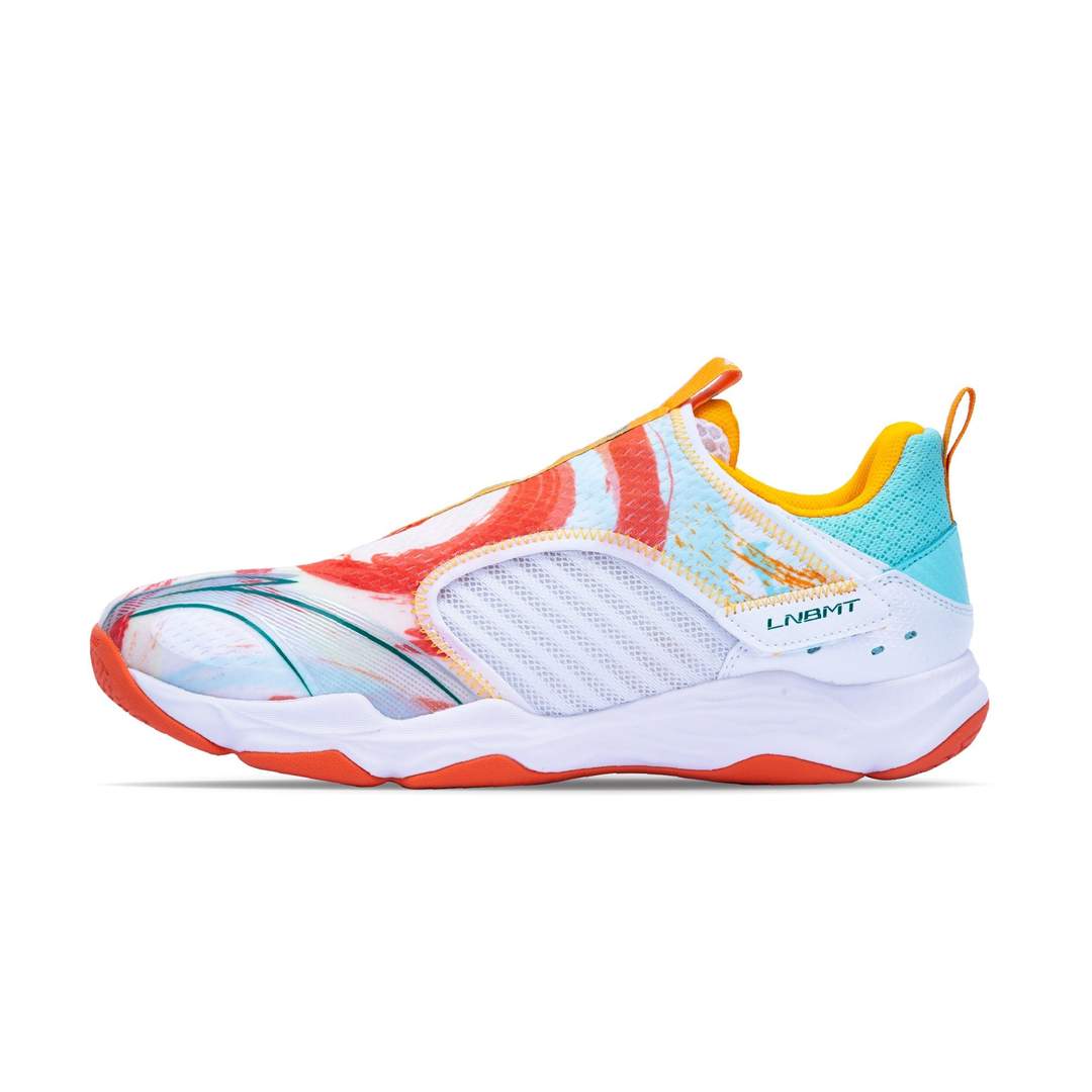 Li-Ning Ranger V Lite Badminton shoes- White, saffron
