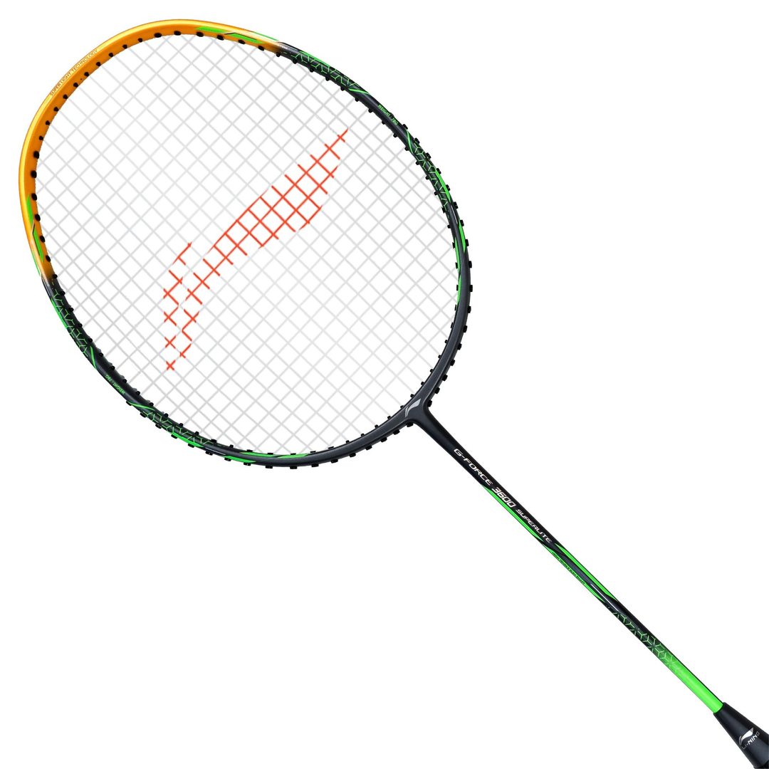 G-Force 3600 Superlite Badminton racket in dark grey, gold by Li-ning studio