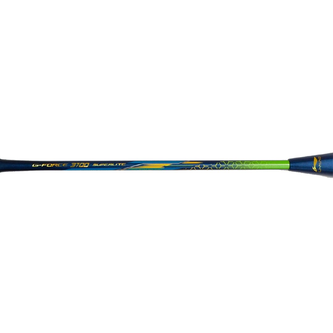Close up of G-Force 3700 Superlite Badminton racket shaft by Li-ning studio