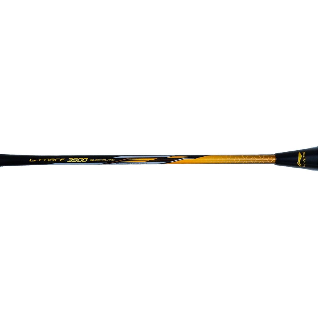 Close up of G-Force 3900 Superlite Badminton racket shaft by Li-ning studio