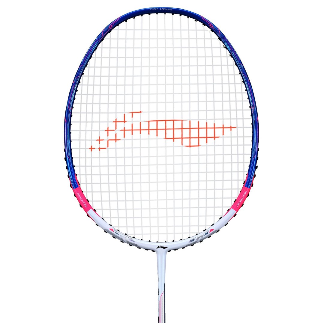 Close up of Tectonic 7I Badminton racket head by Li-ning studio