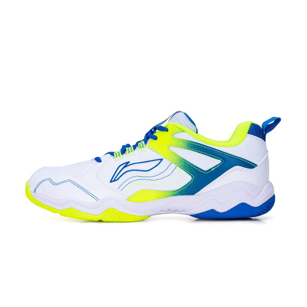 Li-Ning Sound Wave III Badminton shoes- white, blue, yellow