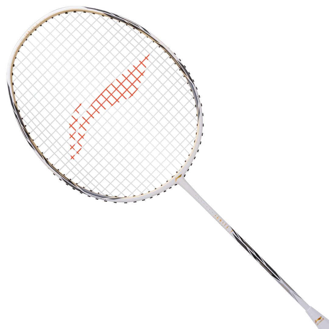 Ignite 7 Badminton racket in black, white by Li-Ning Studio