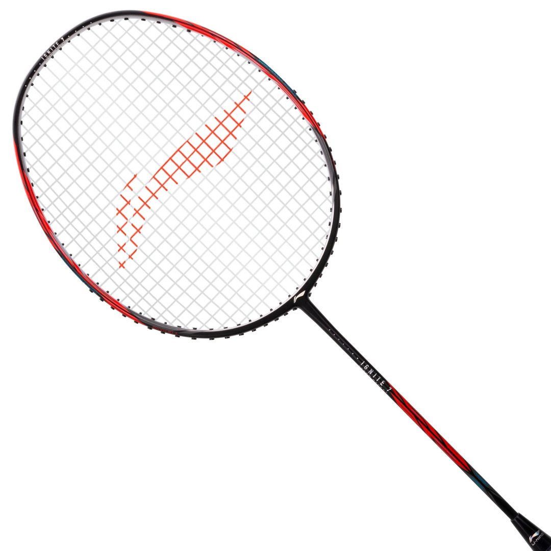 Ignite 7 Badminton racket in black, red by Li-Ning Studio
