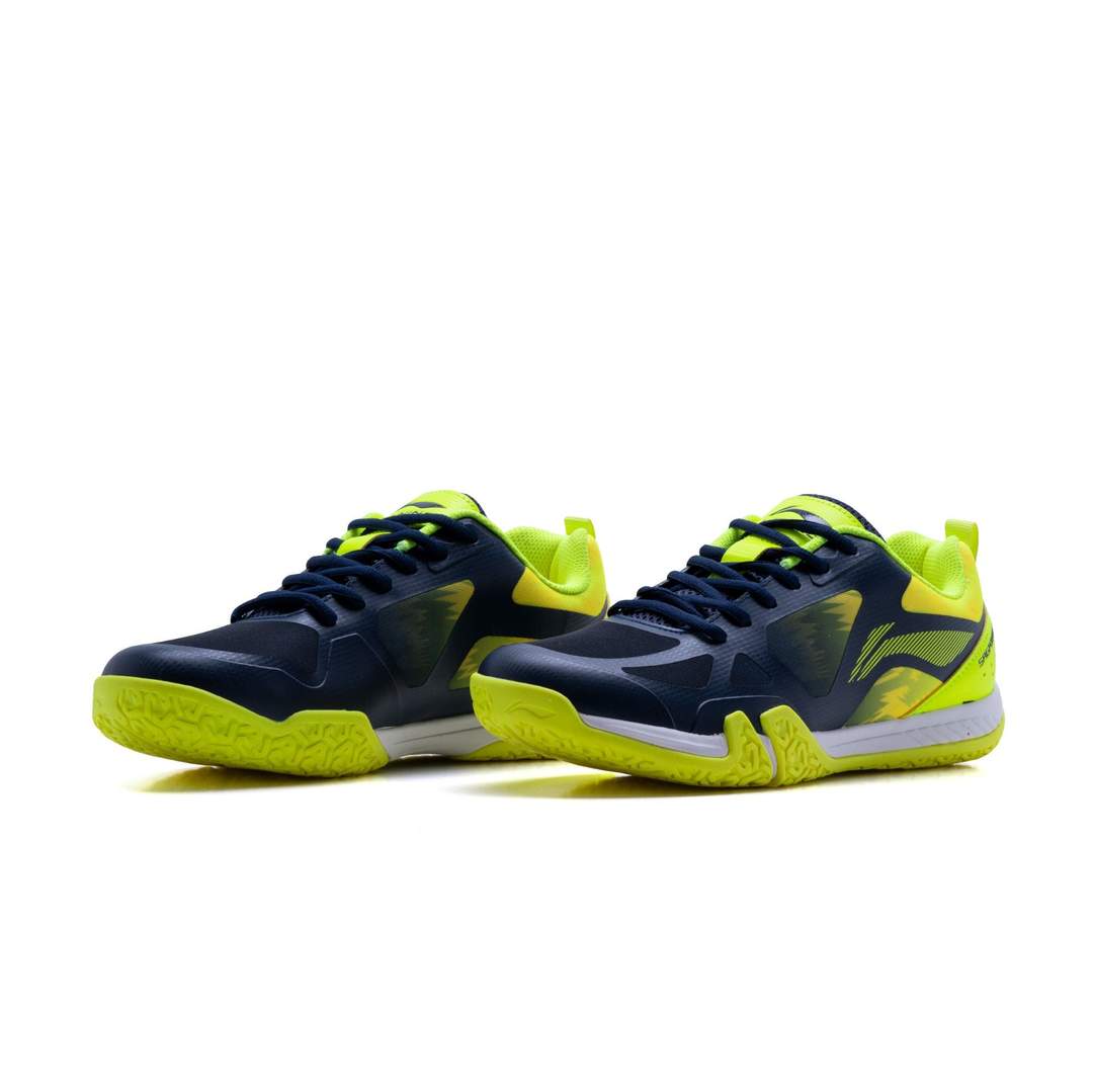 Li-Ning Saga Lite 4 Badminton shoe-navy, lime(non marking shoe)